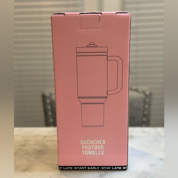 The Messi x Stanley Pink & Black GOAT Quencher ProTour Flip Straw Tumbler, 40oz - Picture 9 of 12